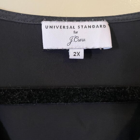 Universal Standard for J.Crew Black Column Dress - Picture 2 of 3